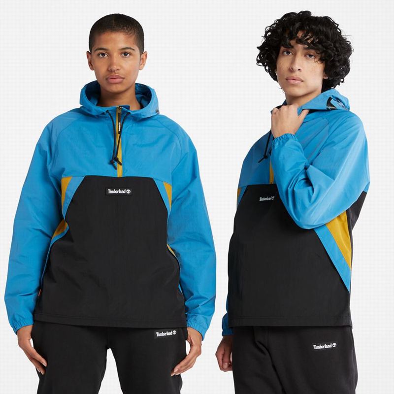 Black Timberland Zip-Neck Windbreaker | 49083359