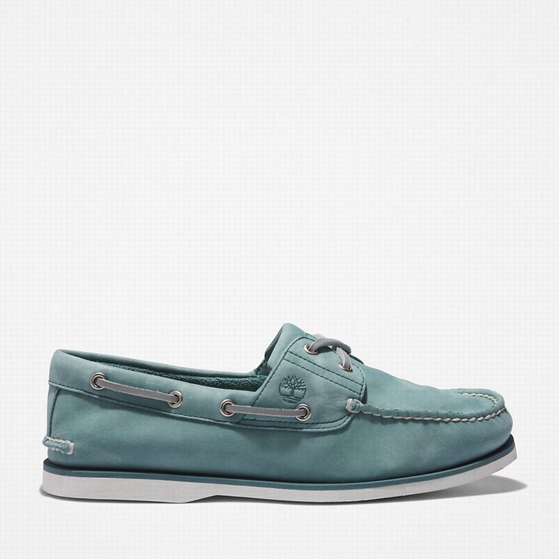 Blue Timberland 2-Eye Classic Boat Shoes | 35701770