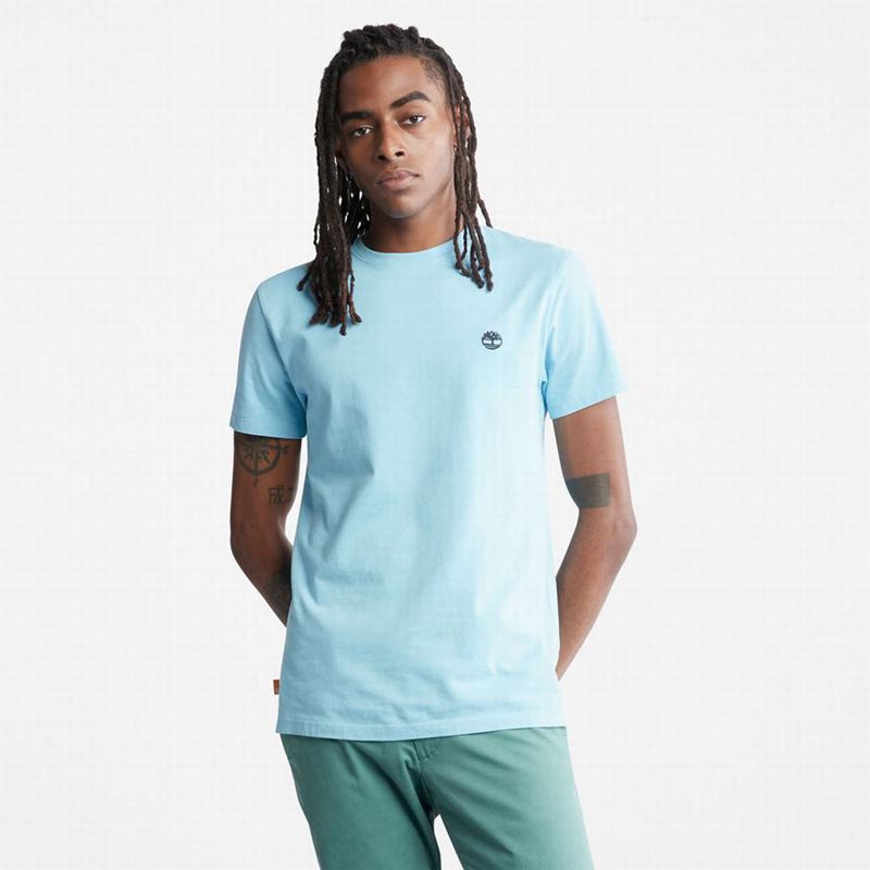 Blue Timberland Boot-Logo T-Shirts | 52030746