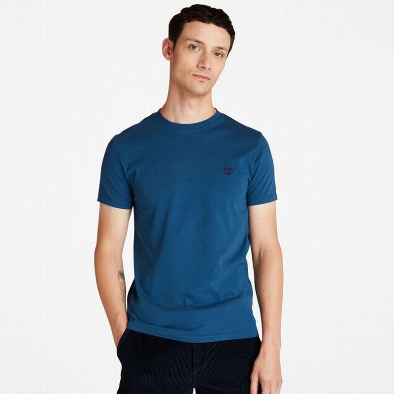 Blue Timberland Boot-Logo T-Shirts | 74658553