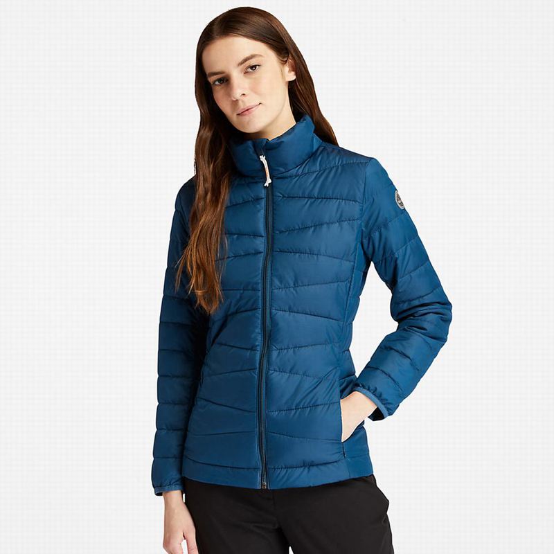 Blue Timberland Check Fleece Overshirt Jackets | 49304381