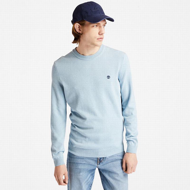 Blue Timberland Cohas Brook Crewneck Sweaters | 84364211