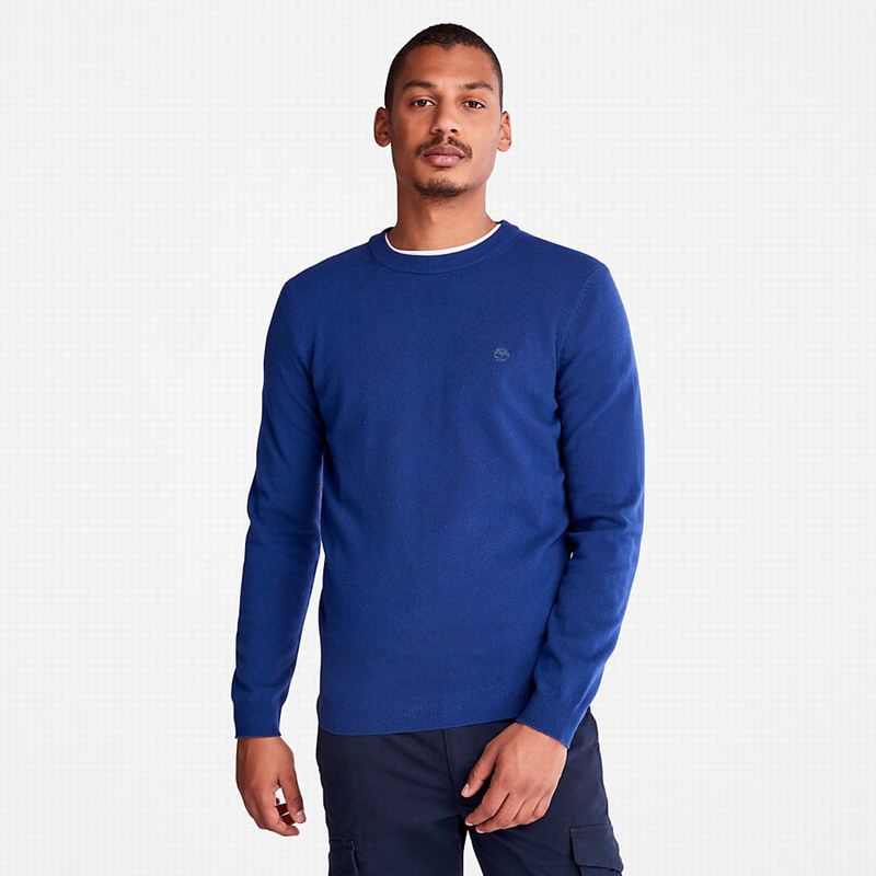 Blue Timberland Cohas Brook Merino Jumpers | 84102083