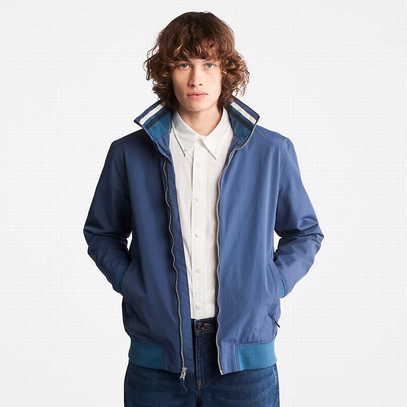 Blue Timberland Corduroy Zip Overshirt Jackets | 37104794
