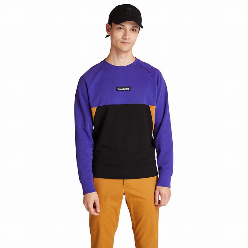 Blue Timberland Cut-and-sew Sweatshirts | 52237476