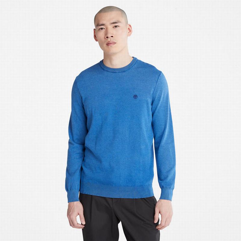 Blue Timberland EK+ Crewneck Jumpers | 93181249