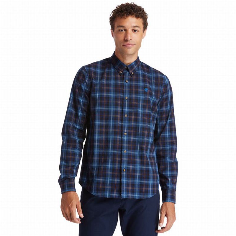 Blue Timberland Eastham River Tartan Shirts | 20453011