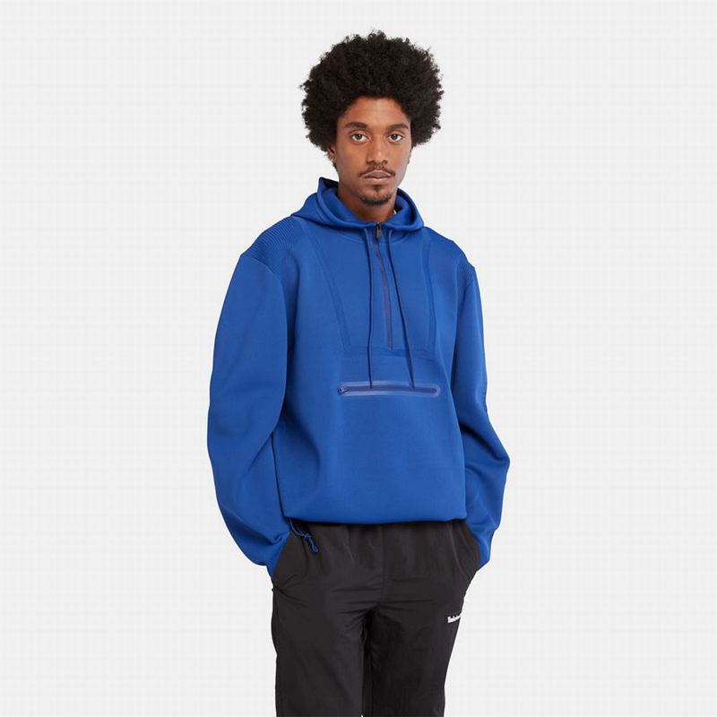 Blue Timberland Engineered Half-zip Hoodie | 68586518