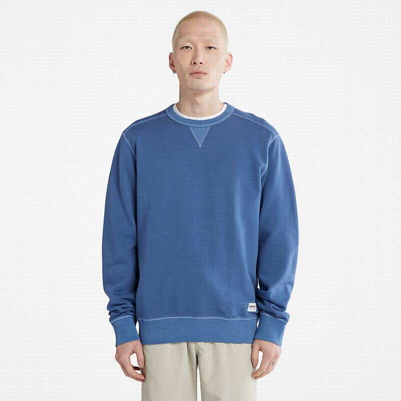 Blue Timberland GC Crewneck Sweatshirts | 52423843
