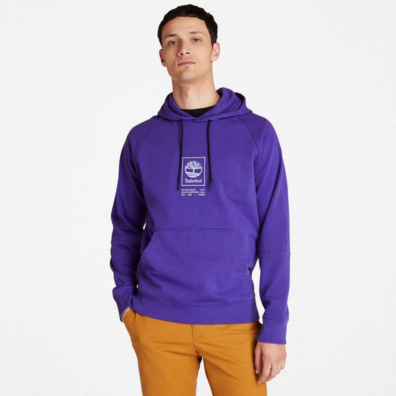 Blue Timberland Heavyweight Logo Hoodie | 22033445