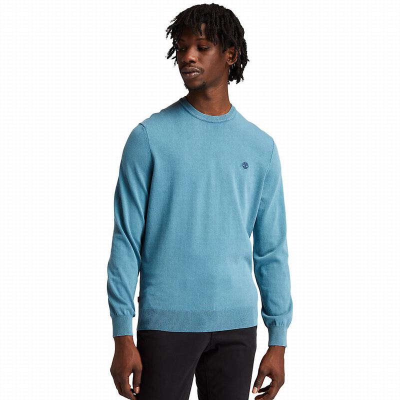 Blue Timberland Lightweight Washed Jumpers | 97057905