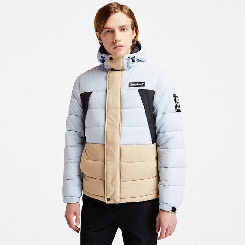 Blue Timberland Lined Raincoat Puffer Jackets | 66075759