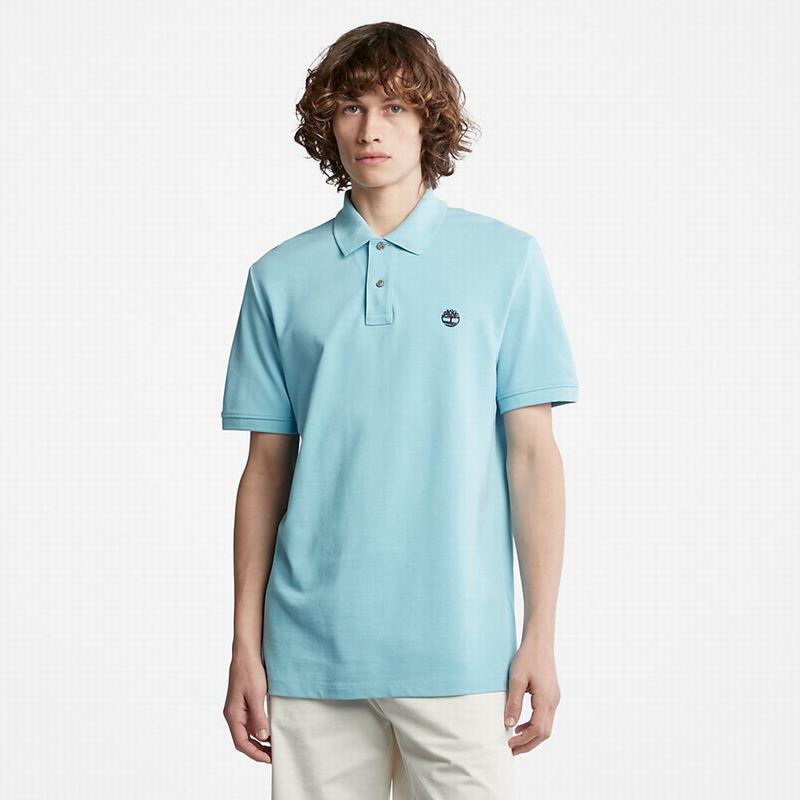 Blue Timberland Millers River Pique Polo Shirts | 92901852
