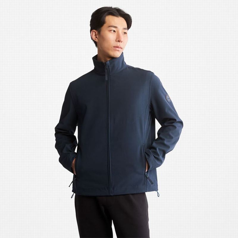 Blue Timberland Mount Waumbeck Fleece-Lined Softshell Fleece Jackets | 76271286