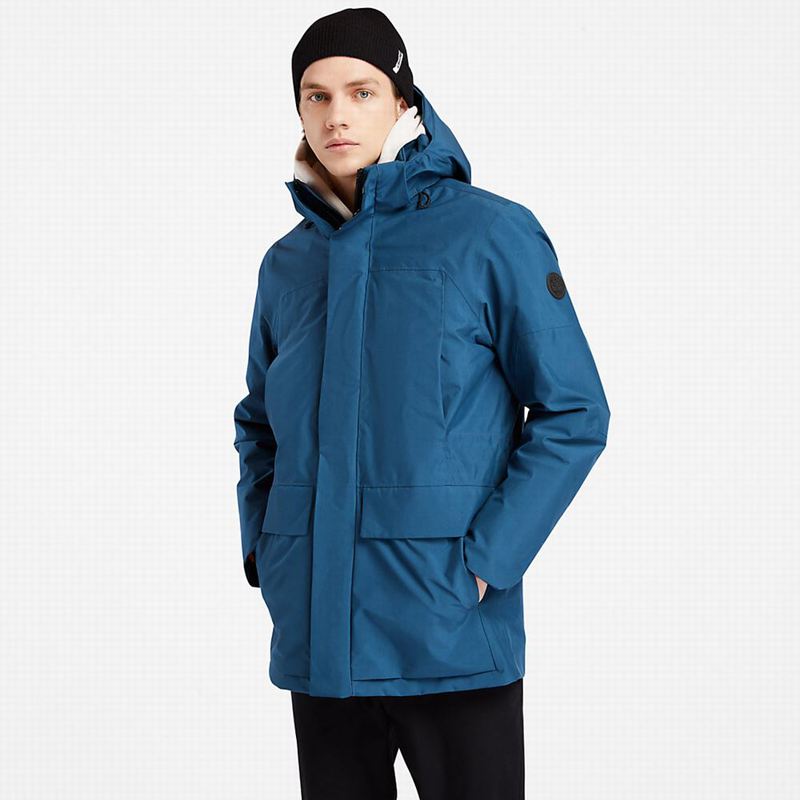 Blue Timberland Outdoor Archive Waterproof Jackets | 77254793
