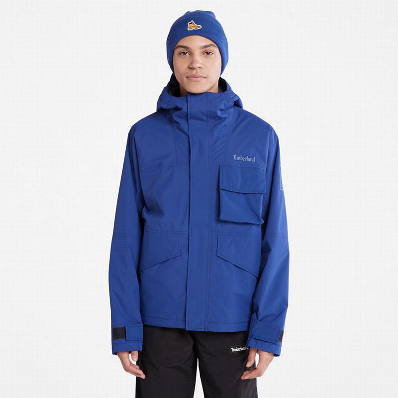 Blue Timberland Outdoor Heritage Denim EK+ Overshirt Jackets | 29046909