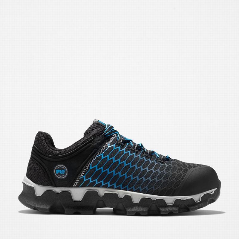 Blue Timberland PRO Powertrain Sport Alloy Toe Work Shoes | 84409109