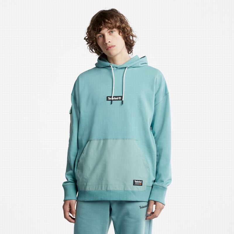 Blue Timberland Progressive Utility Mixed-Media Hoodie | 13394592