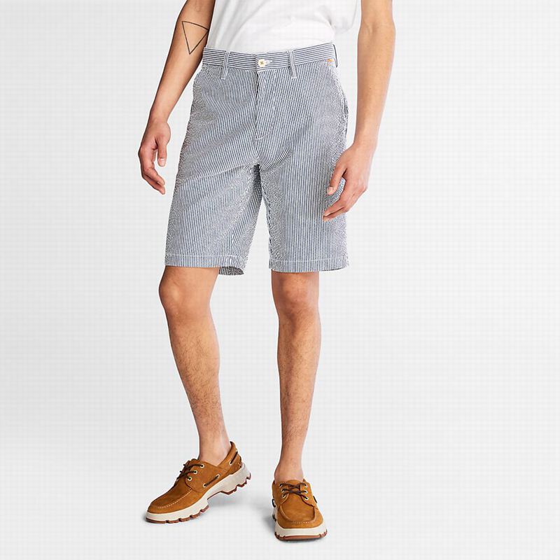 Blue Timberland Seersucker Shorts | 82602679