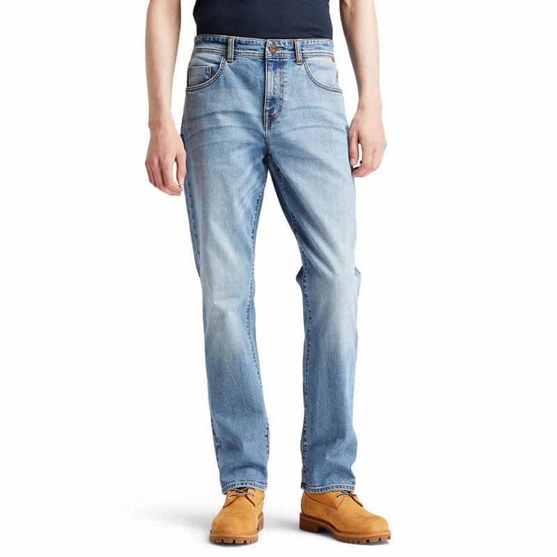 Blue Timberland Tapered-leg Comfort Jeans | 38063025