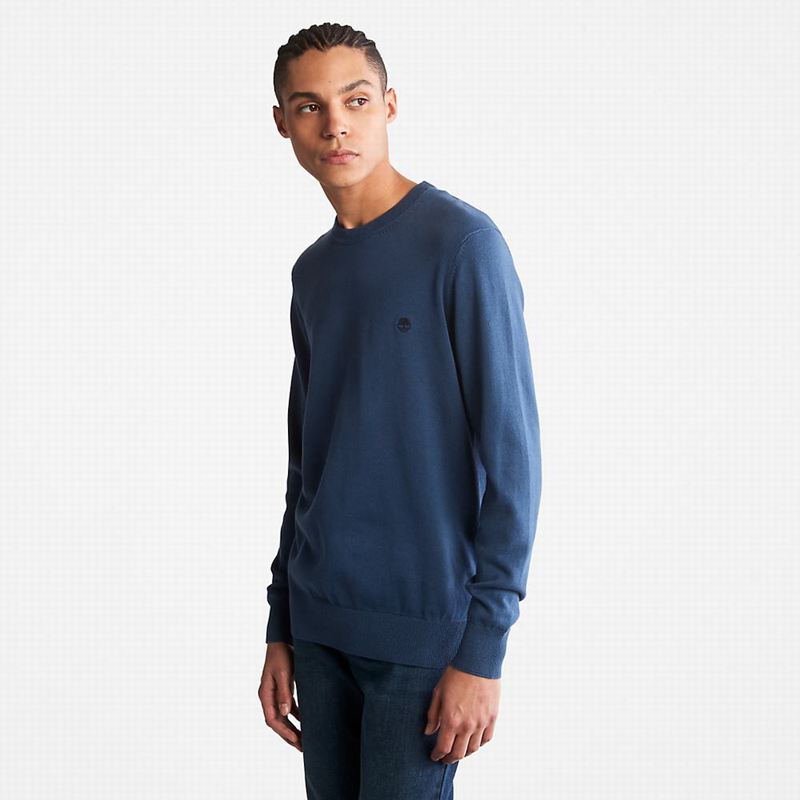 Blue Timberland Williams River Organic Cotton Sweaters | 12243429