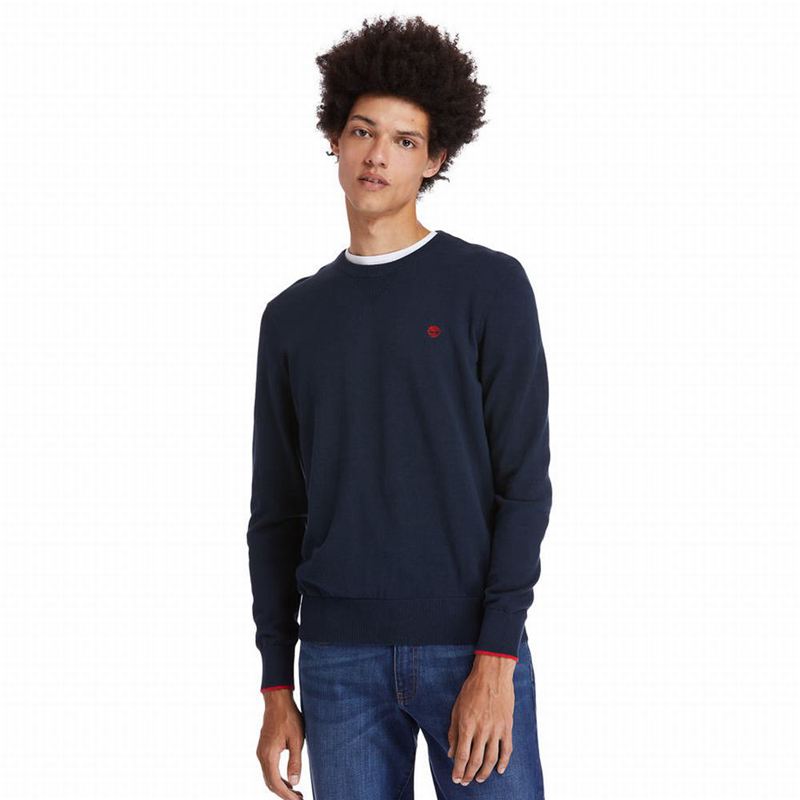Blue Timberland Williams River Organic Cotton Sweaters | 7710225