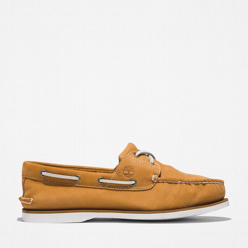 Brown Timberland 2-Eye Classic Boat Shoes | 10995189