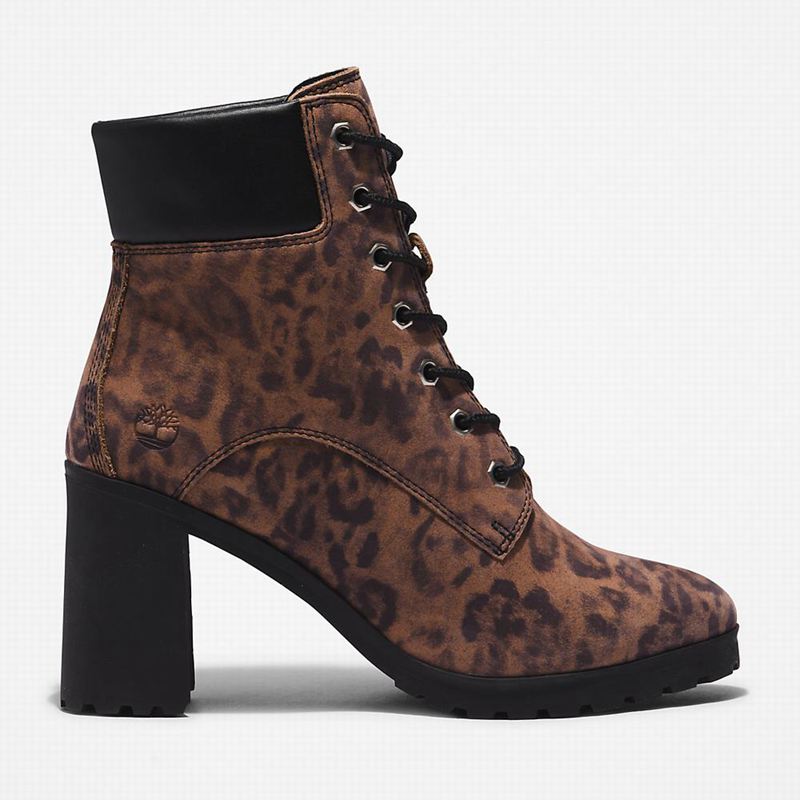 Brown Timberland Allington Heeled 6 Inch Boots | 67127085