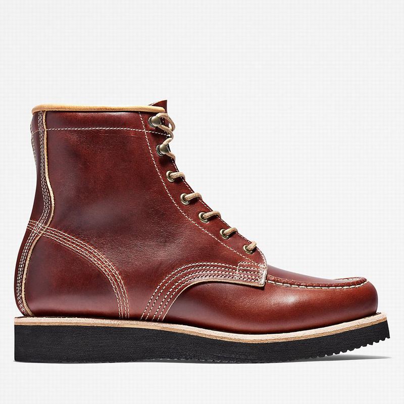 Brown Timberland American Craft Moc-toe Boots | 31506319