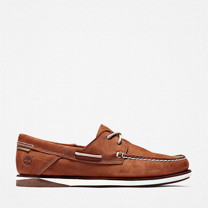 Brown Timberland Atlantis Break Boat Shoes | 61985579