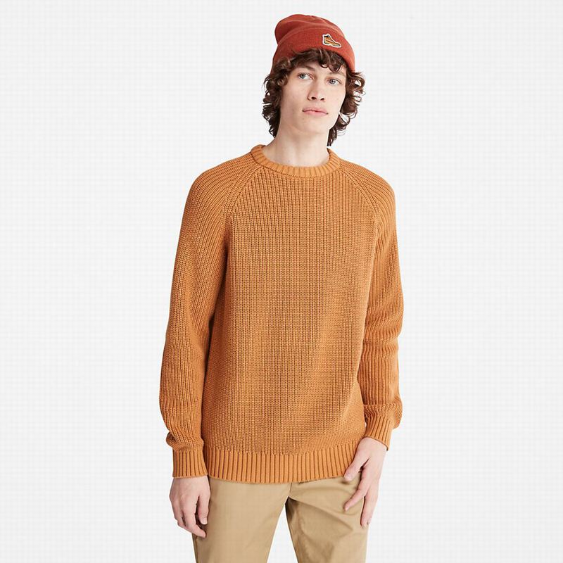 Brown Timberland Beards Brook Raglan Jumpers | 9215297
