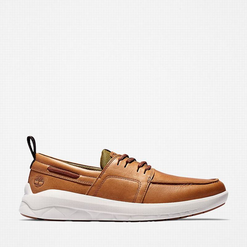 Brown Timberland Bradstreet Ultra Boat Shoes | 90256822