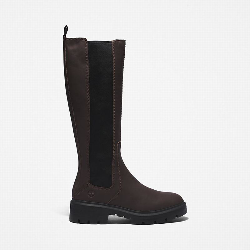 Brown Timberland Cortina Valley Tall High Boots | 64959035