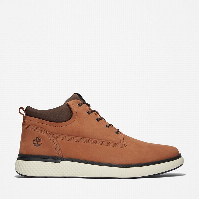Brown Timberland Cross Mark Chukka Boots | 46088597