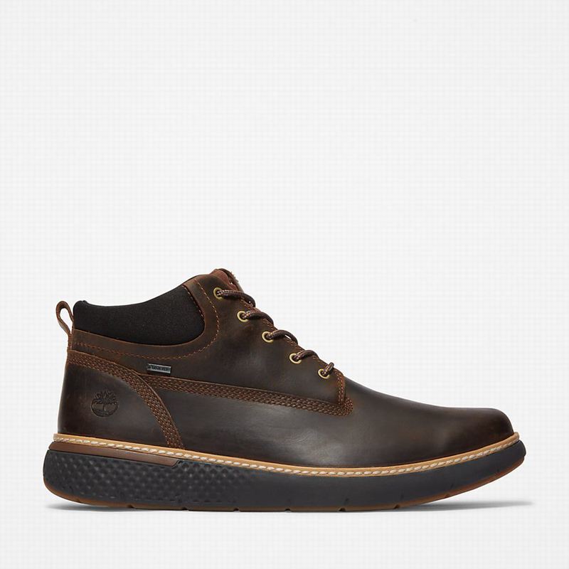 Brown Timberland Cross Mark Gore-Tex Chukka Boots | 37925556