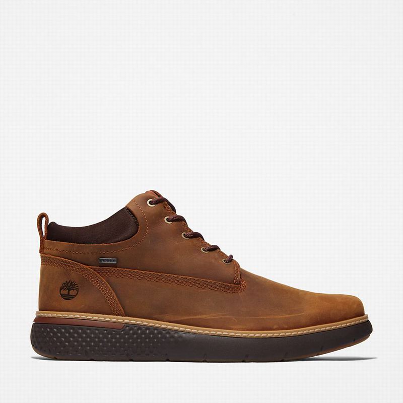 Brown Timberland Cross Mark Gore-Tex Chukka Boots | 53257751
