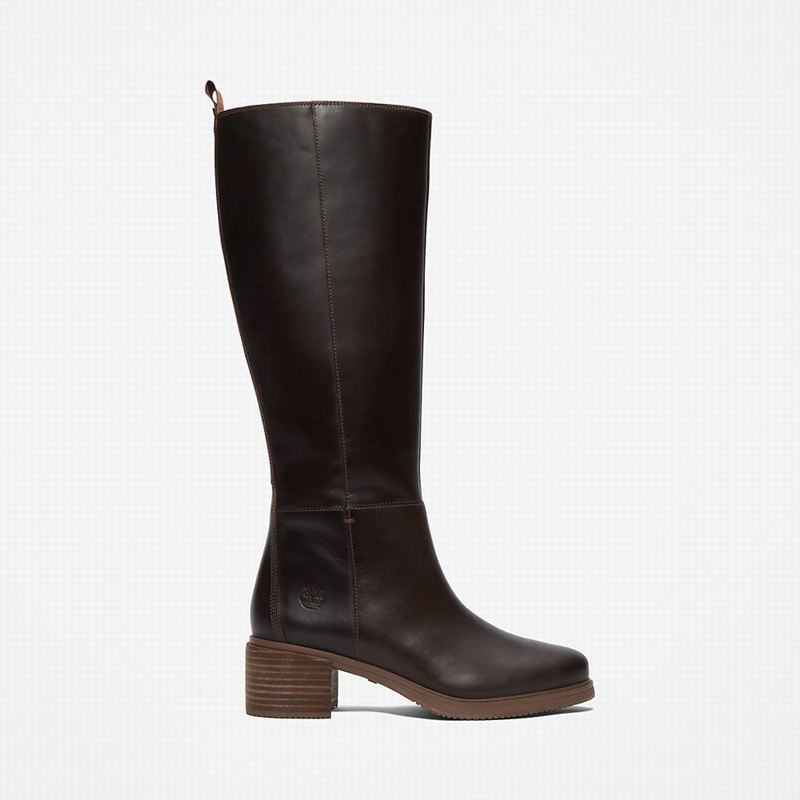 Brown Timberland Dalston Vibe Tall High Boots | 53789768