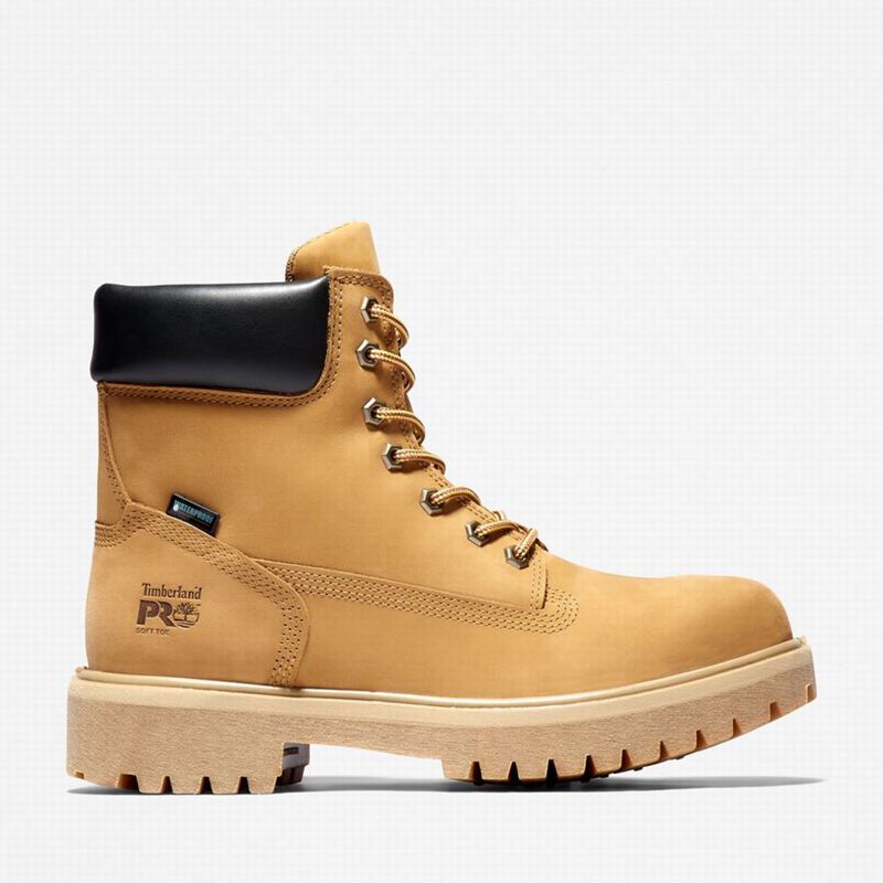Brown Timberland Direct Attach 6" Waterproof Work Boots | 34997453
