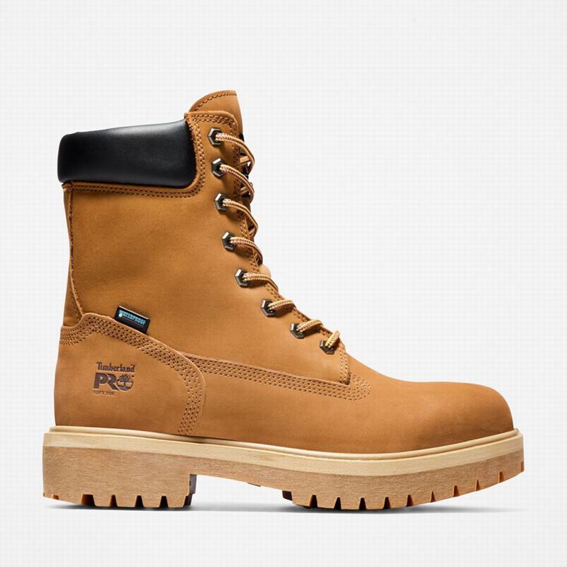Brown Timberland Direct Attach 8" Waterproof Work Boots | 32168279