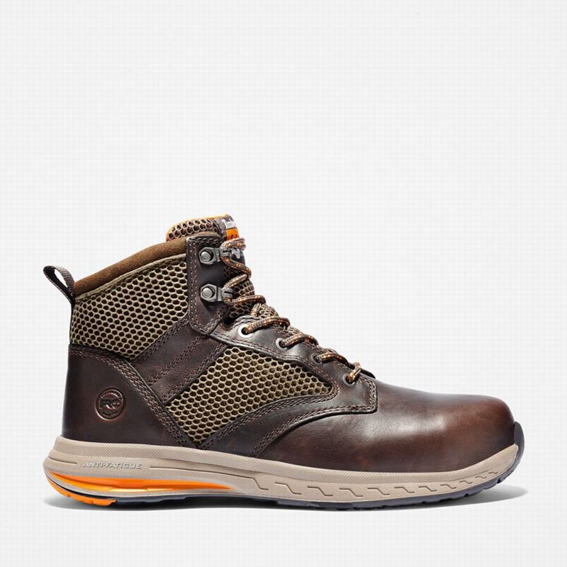Brown Timberland Drivetrain Composite Toe Work Boots | 55861528