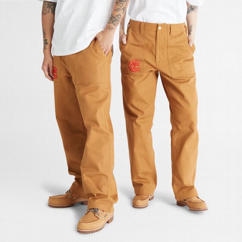 Brown Timberland Duck Canvas Workwear Pants | 59137626