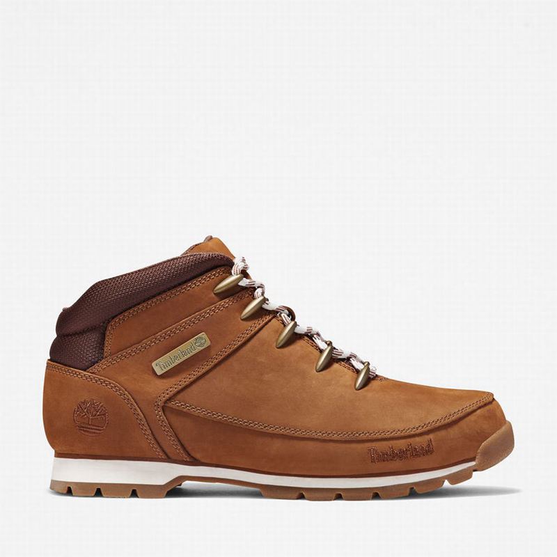 Brown Timberland Euro Sprint Mid Hiking Boots | 33096252
