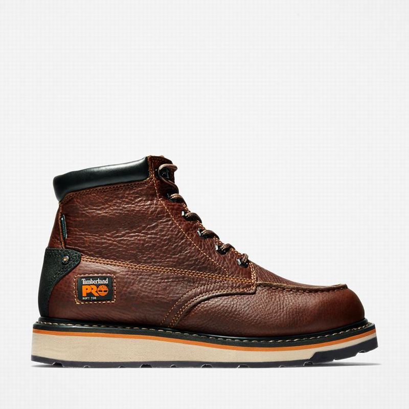 Brown Timberland Gridworks 6" Waterproof Work Boots | 57038154