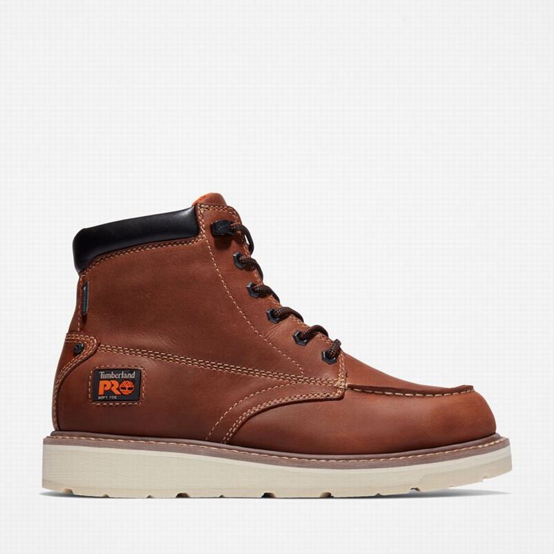 Brown Timberland Gridworks 6" Waterproof Work Boots | 61002637