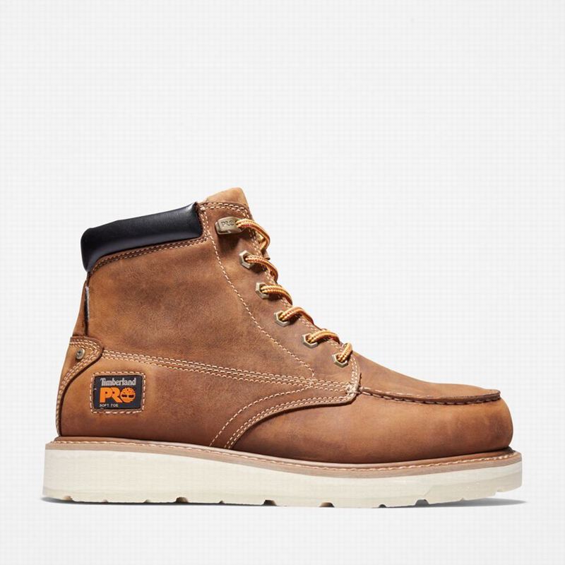 Brown Timberland Gridworks 6" Waterproof Work Boots | 86853093