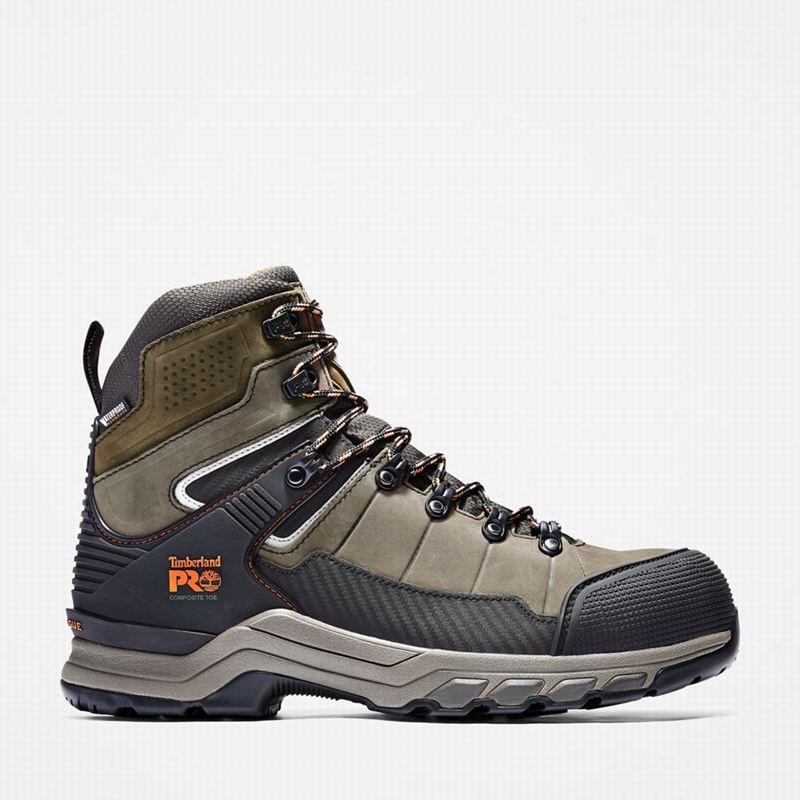 Brown Timberland Hypercharge TRD Composite Toe Waterproof Work Boots | 35531651