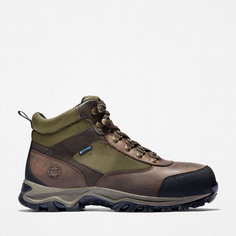 Brown Timberland Keele Ridge Steel Toe Waterproof Work Boots | 96241782