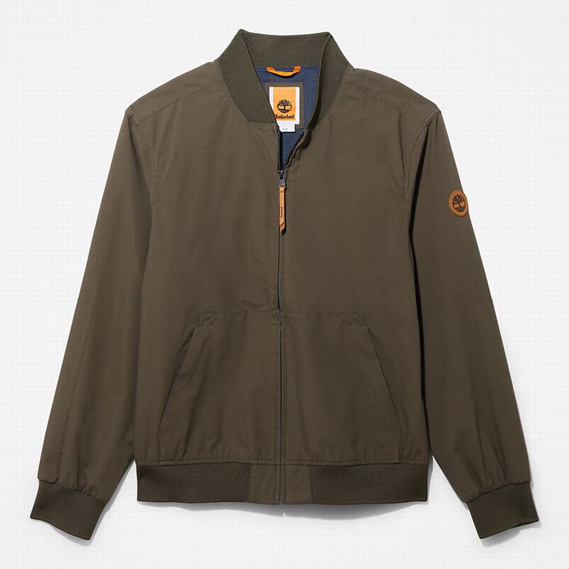 Brown Timberland Mount Kelsey Field Bomber Jackets | 90168548