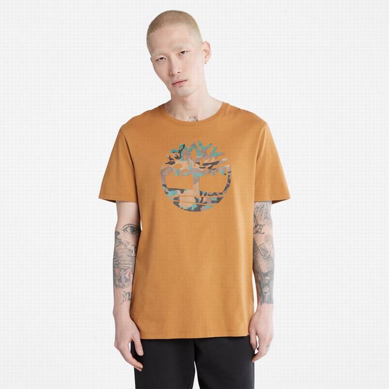Brown Timberland Organic Cotton Resort T-Shirts | 62572798