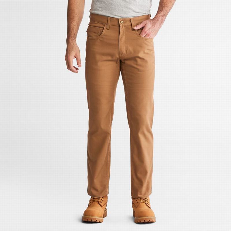 Brown Timberland PRO Ironhide Flex Canvas Work Pants | 97605578